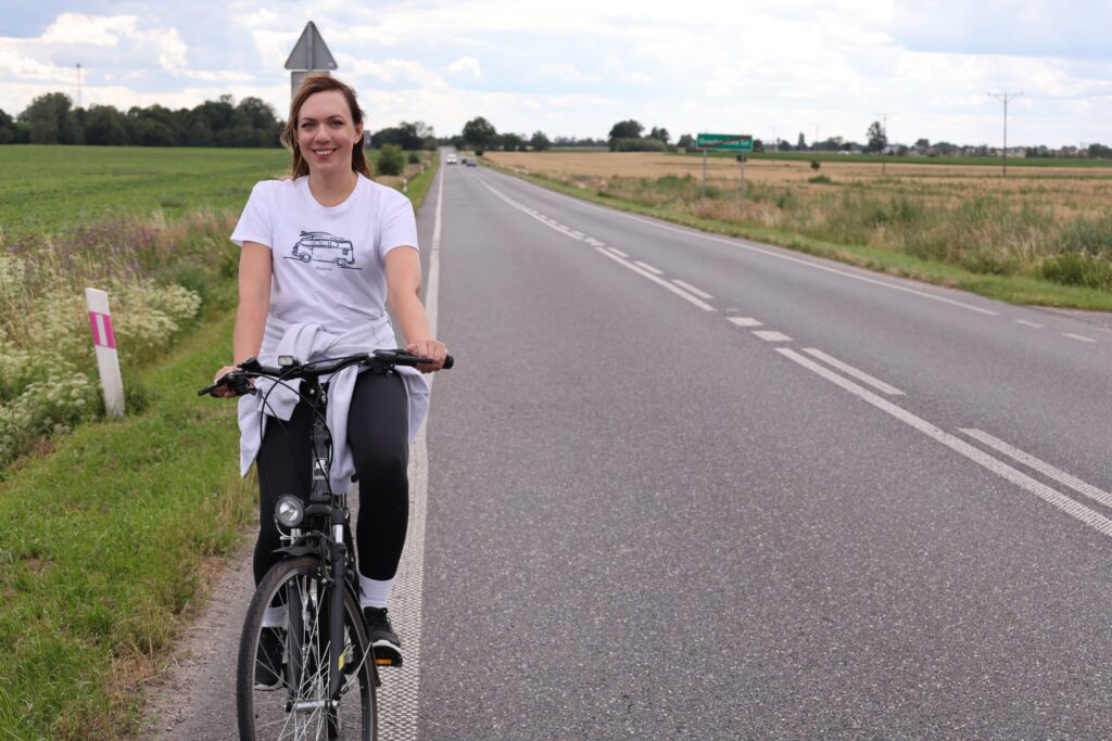 marzena na rowerze
